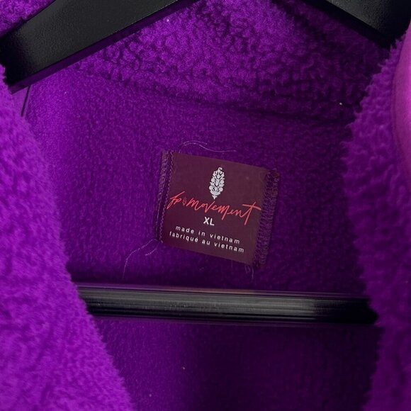 FREE PEOPLE Movement Hit The Slopes Pullover in Vivid Violet Size X-Large - Picture 6 of 12